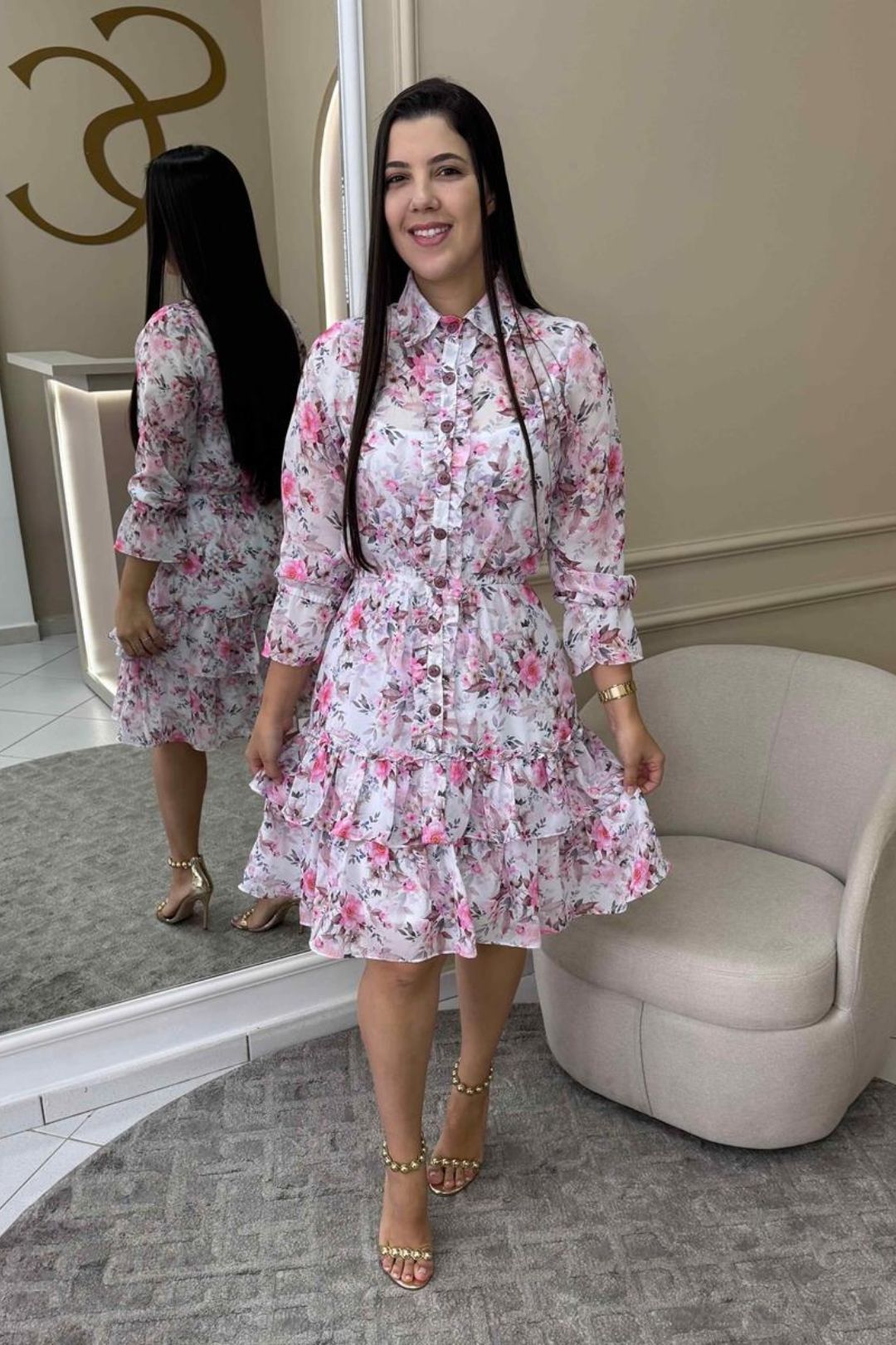 1167 | Vestido Emanuelly - Estampado