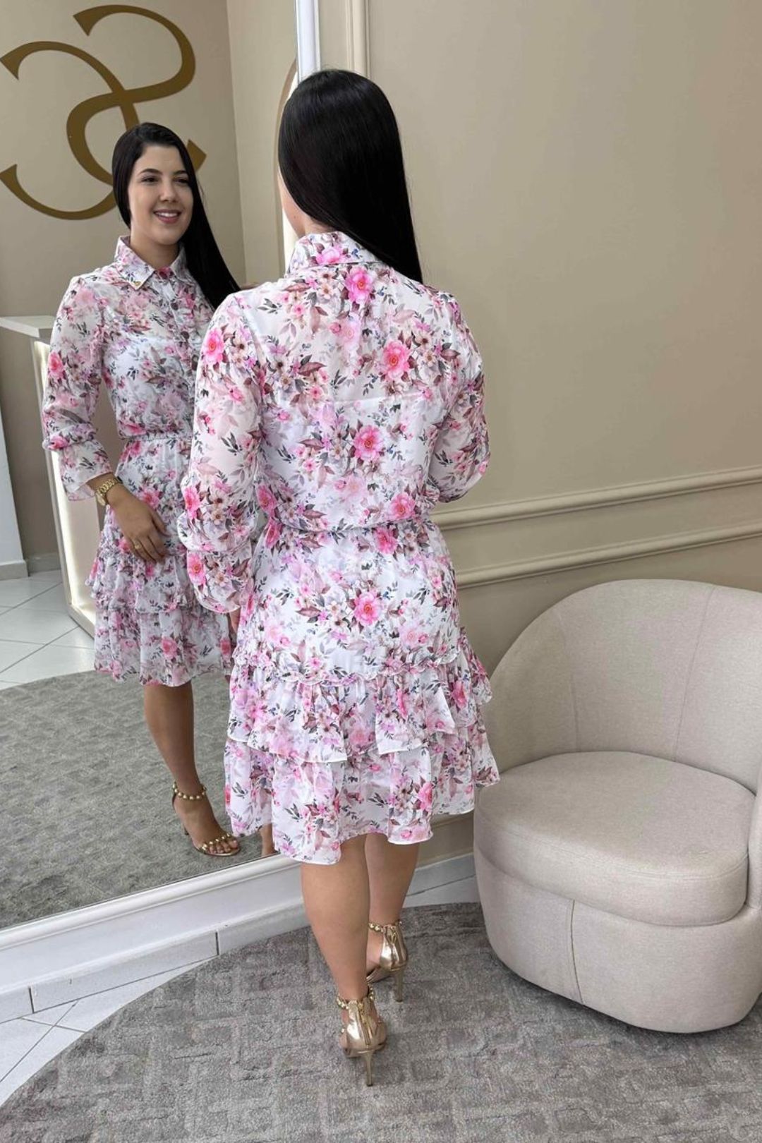 1167 | Vestido Emanuelly - Estampado