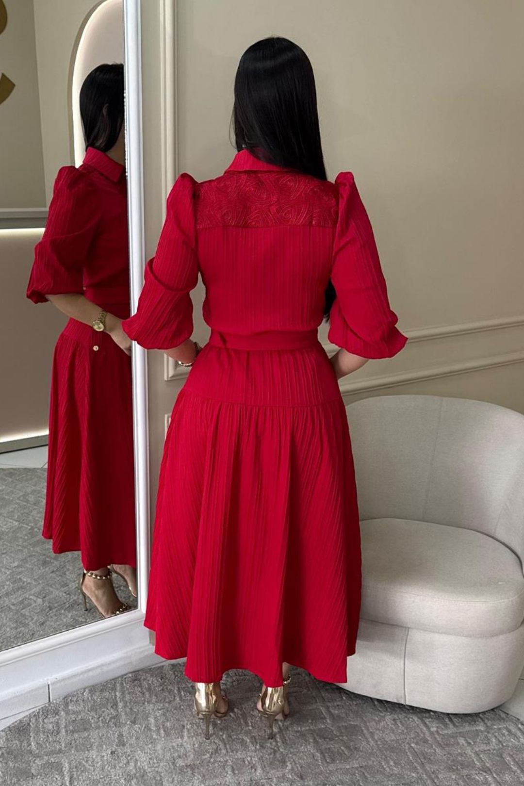 1871 | Vestido Rose - Vermelho