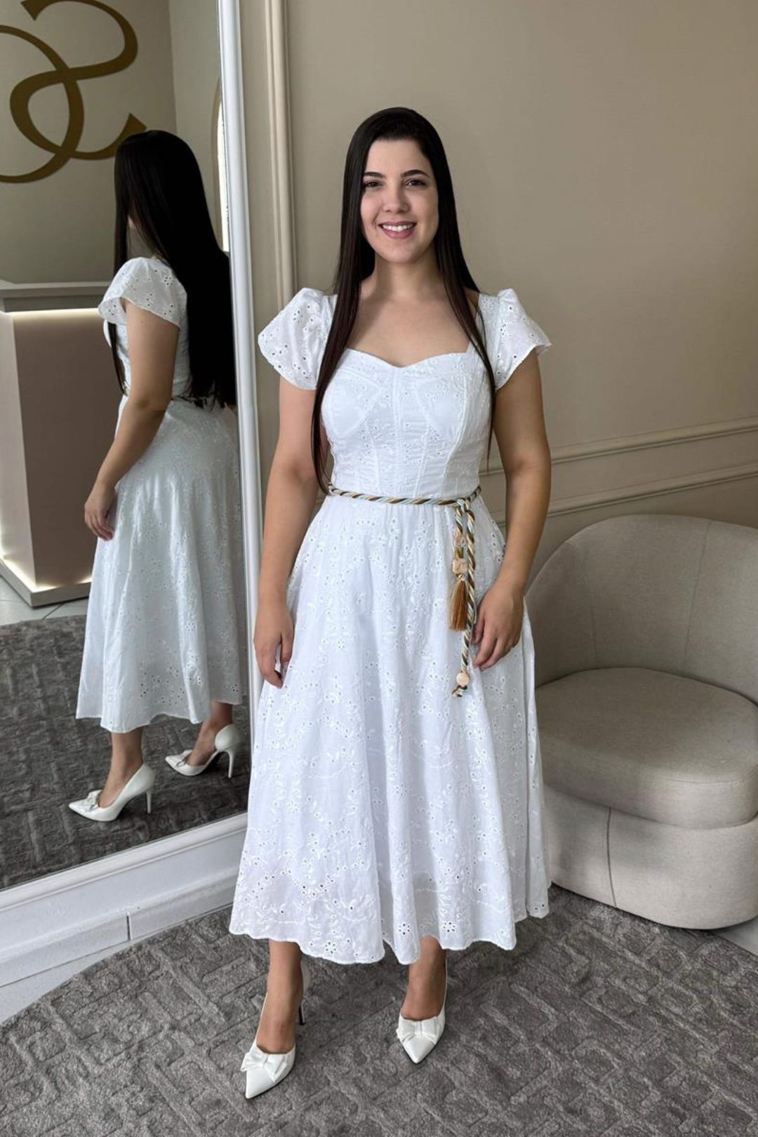 1856 | Vestido Paloma - Branco