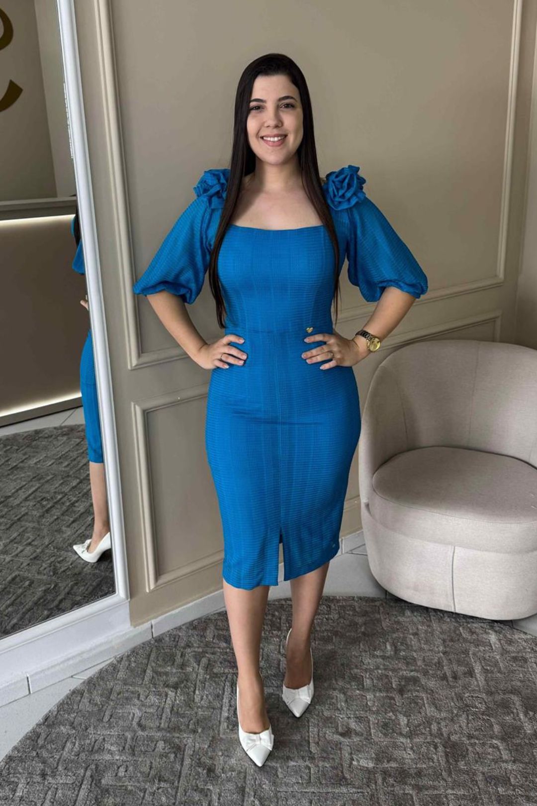 2450 | Vestido Micheli - Azul