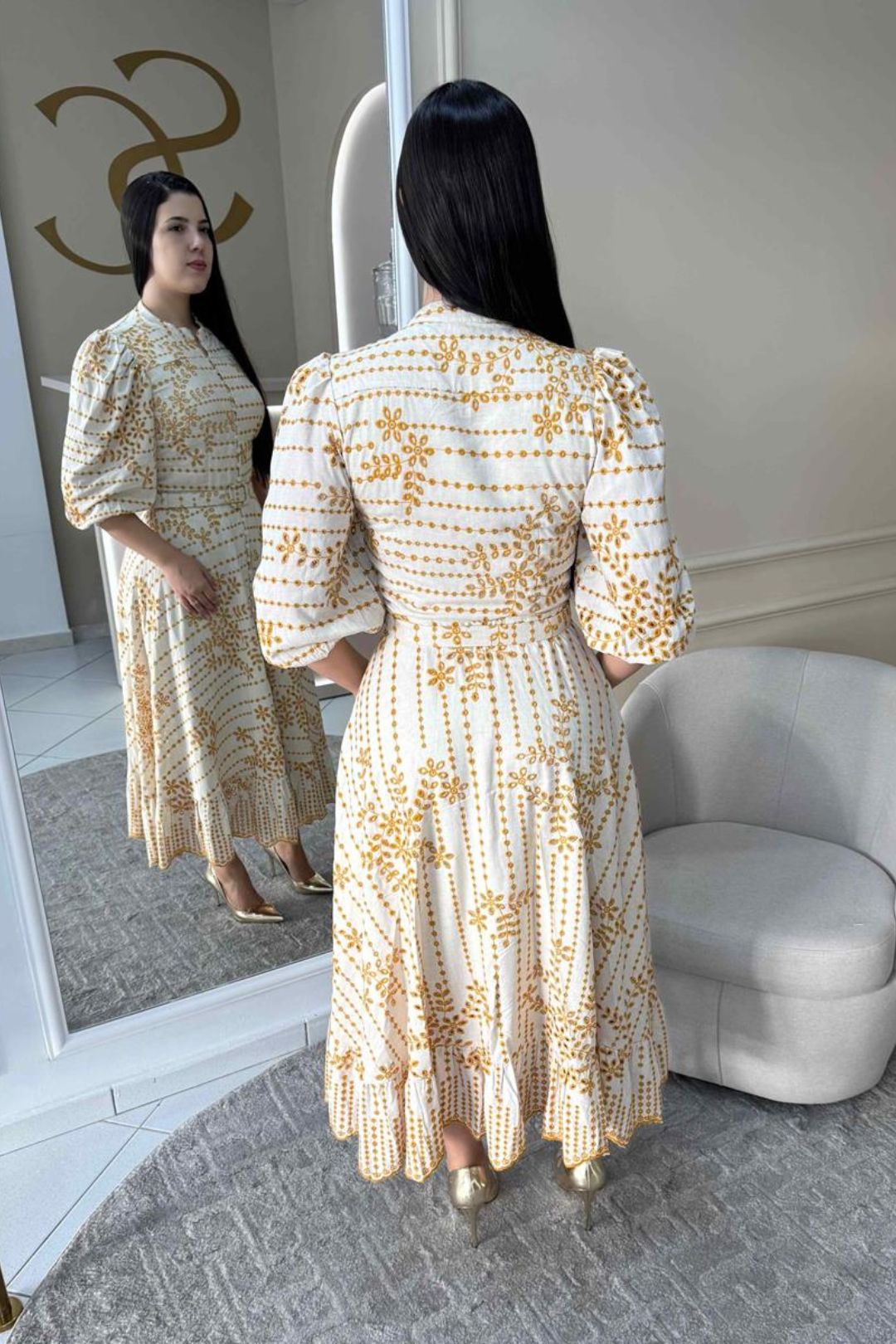 1947 | Vestido Silvana - Mostarda