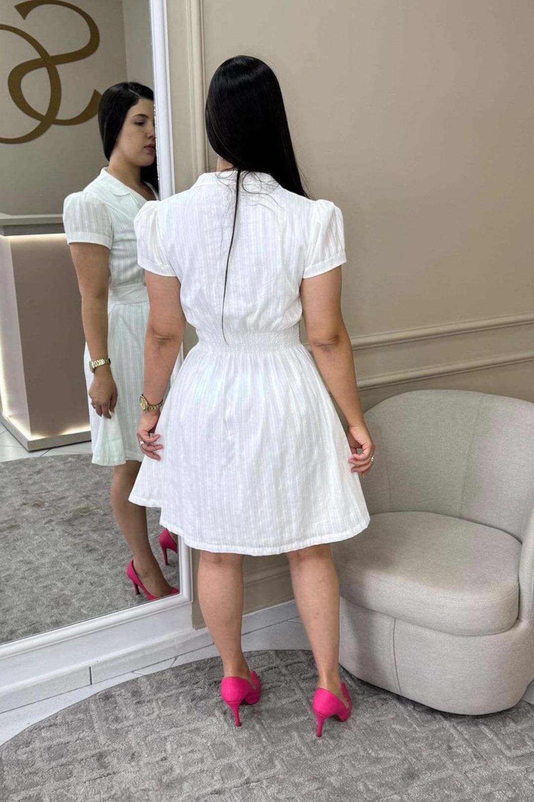 3215 | Vestido Mica - Off Wite