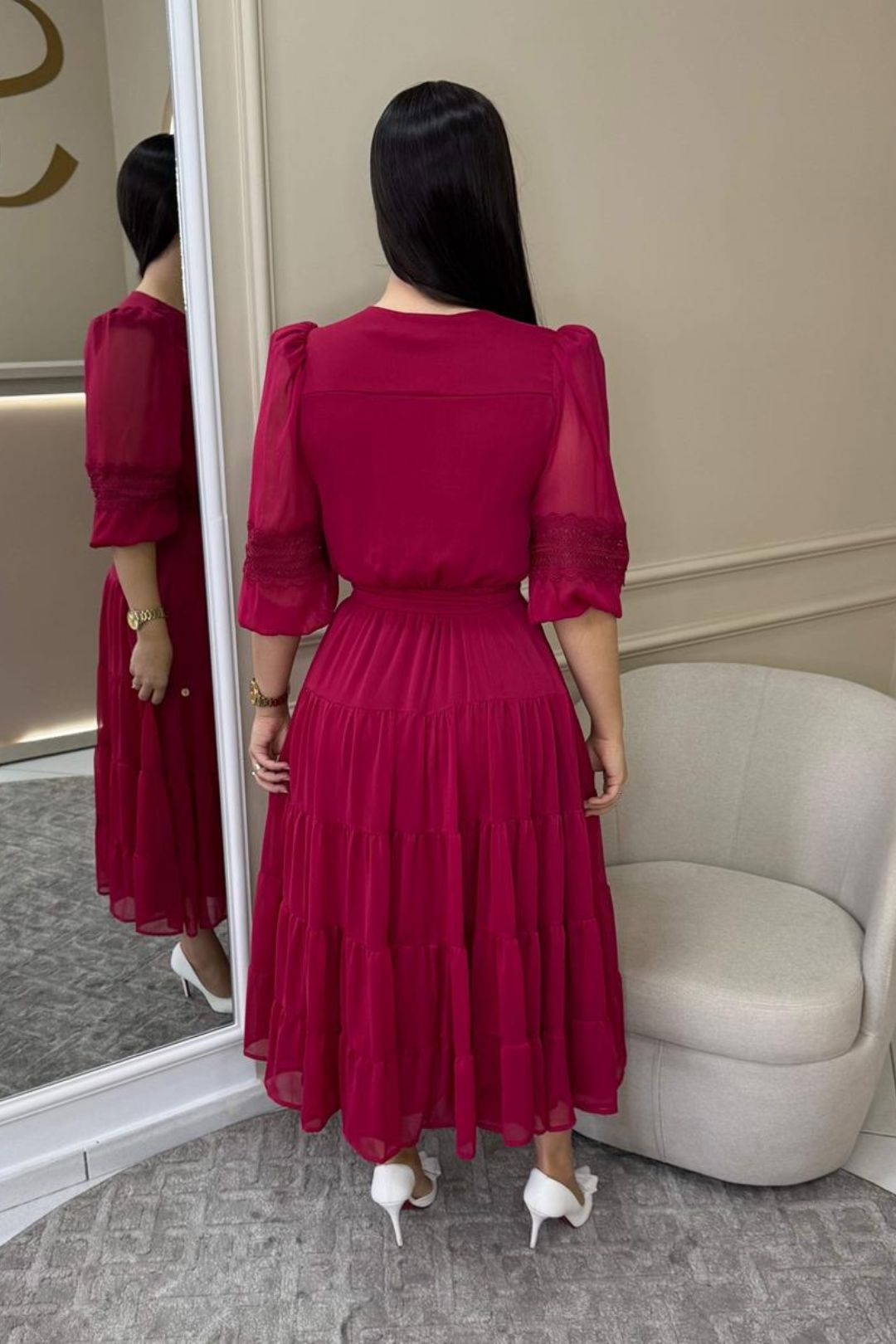 9786 | Vestido Leticia - Marsala