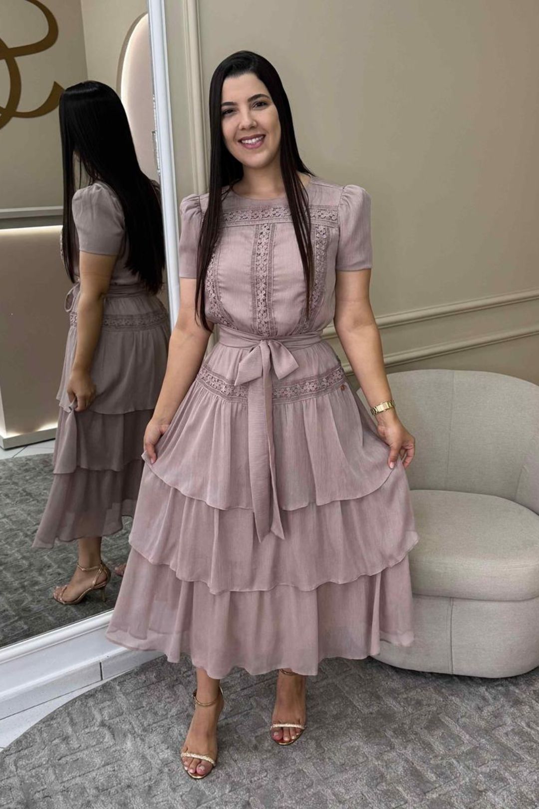 2379 | Vestido Gislaine - Rosê