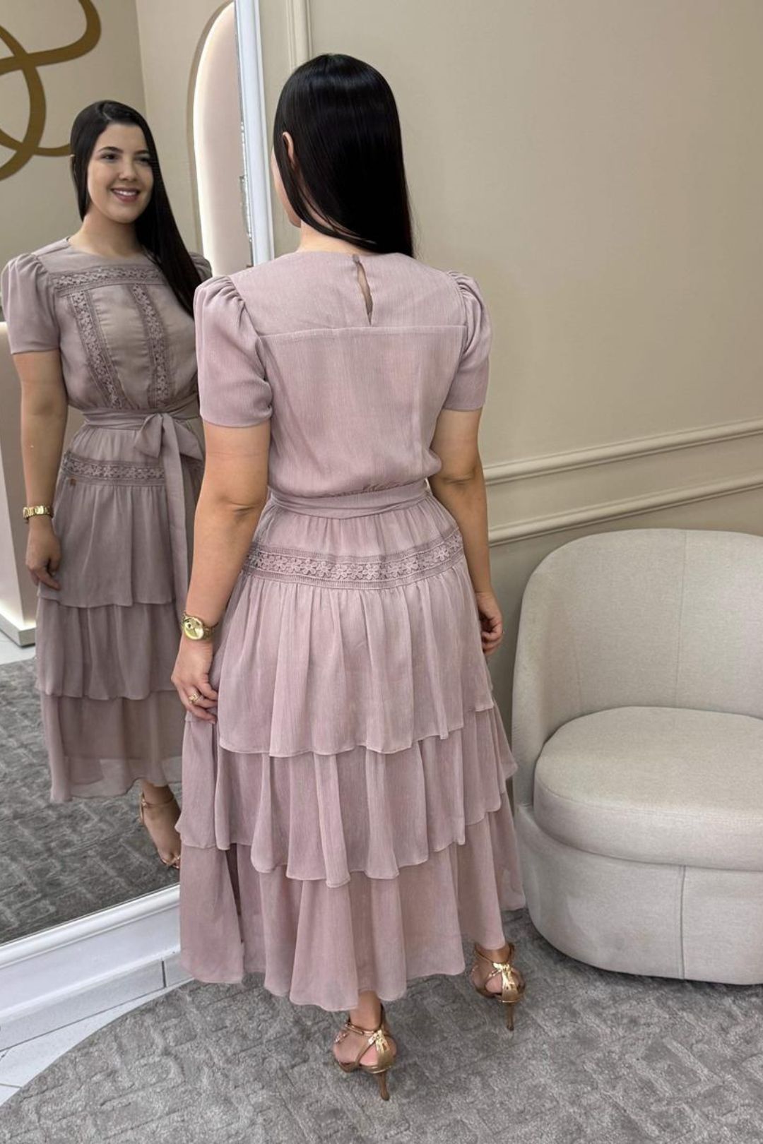 2379 | Vestido Gislaine - Rosê