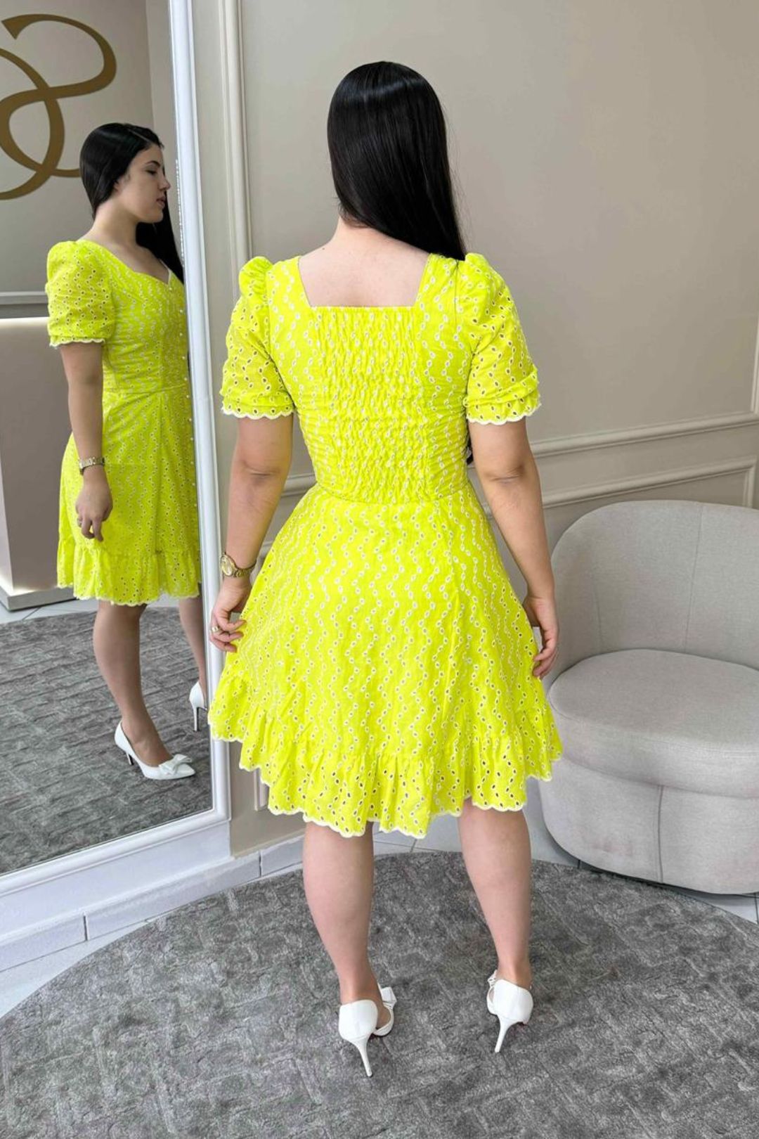 1763 | Vestido Leidy - Amarelo